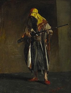 Oriental Soldier by A. KURBATOV - auction artwork with signature