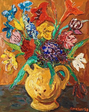 Blomsterstilleben by Albin AMELIN