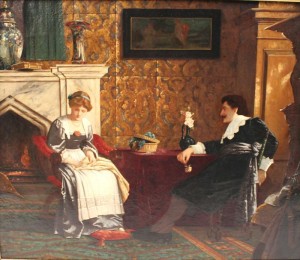 Couple At A Table by Ernst ANDERS