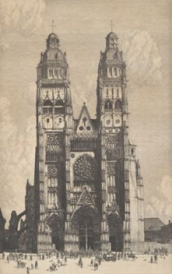 St. Gatiens, Tours by Herbert Gordon WARLOW - auction artwork with signature