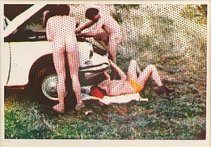 Les Hommes à La Ds by Alain JACQUET - auction artwork with signature