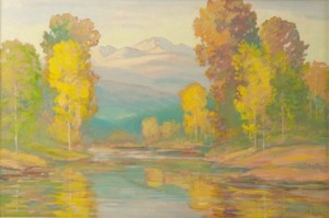 Longs Peak October, Estes Park by David STIRLING - auction artwork with signature