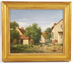 La Fermiere by Charles Pierre BERNARD - auction artwork with signature