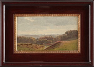 Landscape by Harald Frederik FOSS - auction artwork with signature