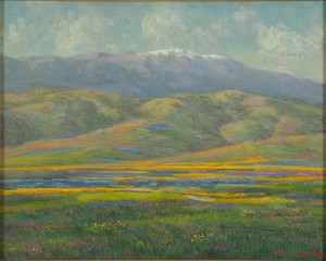 Spring In California With Snowcapped Mountains by William Ballantine DORSEY