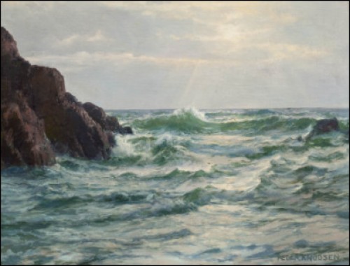 De Första Solstrålarna Efter Stormen by Peder Jacob Marius KNUDSEN