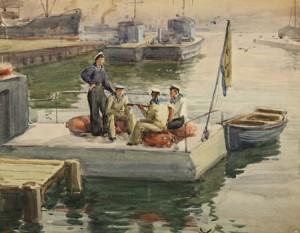 A Free Hour On The Dock by Solomon Samsonovich BOIM