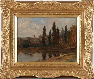 Pond At ...st Stephens Church by James Herbert SNELL