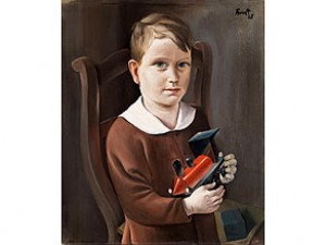 Knabe Mit Lokomotive by Karl Friedrich BRUST - auction artwork with signature