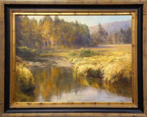Golden Hour, Bell Meadow by Charles WALDMAN - auction artwork with signature
