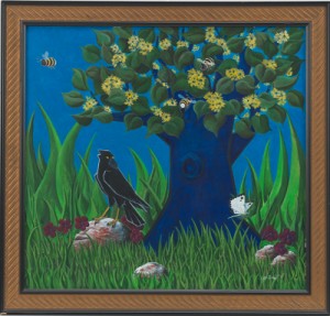 Birds And Bees by David REDHEAD - auction artwork with signature