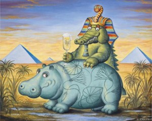 The Empire Of The Pharaohs by Hans CREPAZ - auction artwork with signature