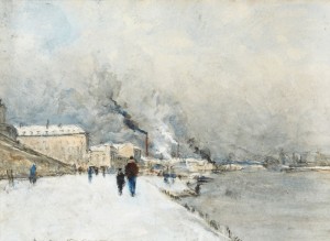 Port Sous La Neige by Siebe Johannes TEN CATE - auction artwork with signature