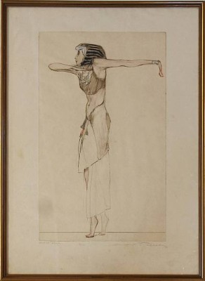 Orientalisk Dansös by Max POLLAK - auction artwork with signature