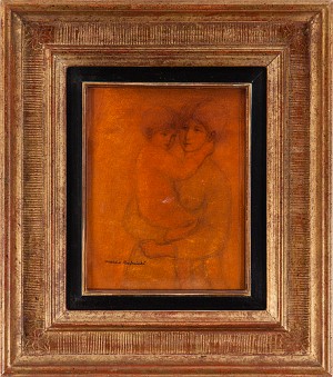Kvinna Med Barn by Marek RUDNICKI - auction artwork with signature