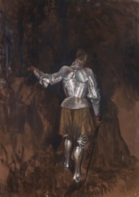 Geharnischter Ritter by Adolf Friedrich Von MENZEL