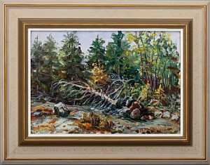 Skogslandskap by Pentti VEROMA