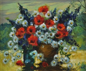 Poppies And Chamomiles by Mark KREMER