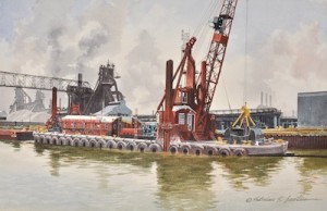 Cuyahoga Bumpers by Florian Kenneth LAWTON - auction artwork with signature