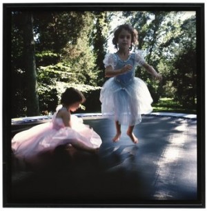 Lily & Isabel On The Trampoline, East Hampton 1996 by Nan GOLDIN