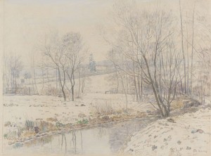 Flusslandschaft In Hessen by Paul BAUM