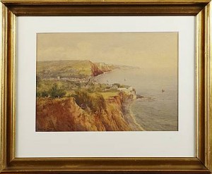 Engelsk Kustbild by Arthur W. PERRY - auction artwork with signature