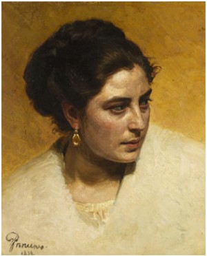 Portrait Of A Woman by Ilya Efimovich REPIN