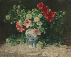 Bunch Of Flowers With Amaryllis by Clara Von SIVERS