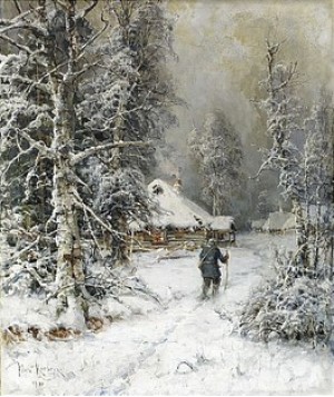 Winter Landscape by Yuliy Yulyevich KLEVER