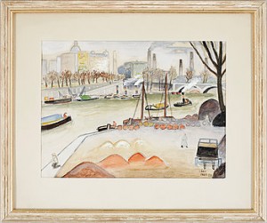 (2) Motiv Från Bl A Paris by Gottfrid LÅRD - auction artwork with signature