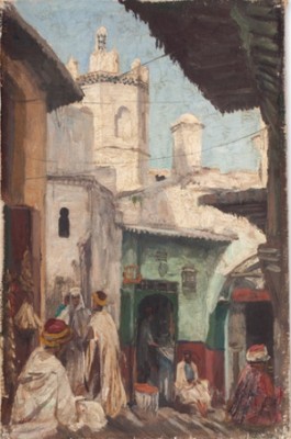 Mearchants In Oriental Alley by Georg MACCO