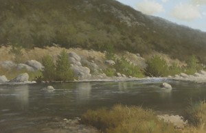 Landscape by Jerry RUTHVEN - auction artwork with signature