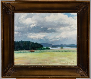 Landskap by Oki RÄISÄNEN - auction artwork with signature