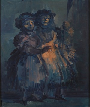 La Escoba by Manuel MONUOZ BARBERAN - auction artwork with signature