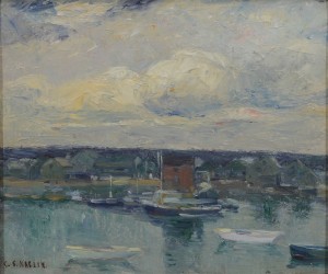 Calm Harbor by Charles Salis KAELIN - auction artwork with signature