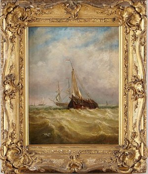 Segelfartyg På Hav by Abraham The Elder HULK