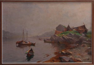 Båtar Vid Strand by Even ULVING