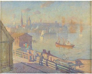 Utsikt över Gamla Stan, Stockholm by Gunnar LAMPA