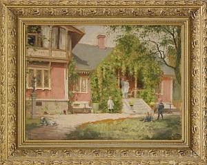 Sommaridyll - Motiv Från Ekgården, Karön by Knut EKWALL