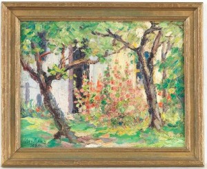 At The Cottage Door by May Lydia AMES