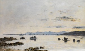 Golfe Juan. L’escadre Dans La Baie by Eugène Louis BOUDIN