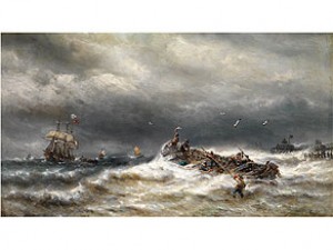 Sturm Vor Der Küste by François Etienne MUSIN