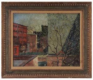Backyards by Leon William QUANCHI - auction artwork with signature