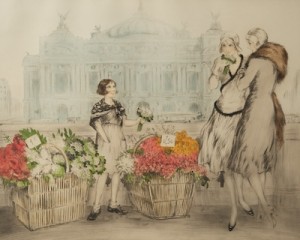 Parisian Flower Seller by Louis ICART