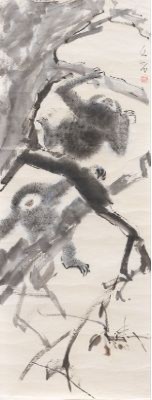 Two Monkeys by CHEN WENXI