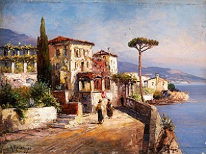 Süditalienische Küstenlandschaft by Alois ARNEGGER