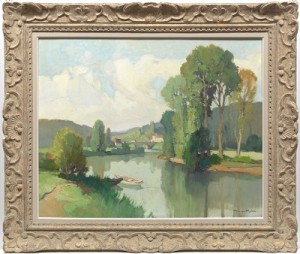 French Country Landscape by Georges ROBIN