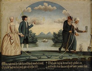 Ungdomen Och ålderdomen - Allegori över Människans åldrar by Johan BORG