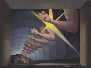 Fists by Dunbar Dyson BECK - auction artwork with signature