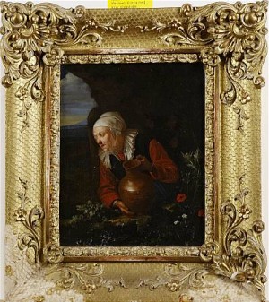 (tillskriven), Kvinna Med Krus by Willem Van MIERIS